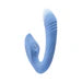 Evolved Tap & Thrust Rechargeable Thrusting Pulsing Silicone Dual Stimulator Blue