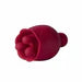 Rosewyn Rotating Rose Vibrator and Pinpoint Stimulator Red