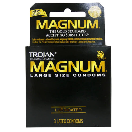 Trojan Magnum Large Size Condoms 3ct pack