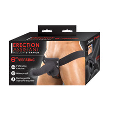 Erection Assistant Hollow Strap-On Vibrating 6 in.