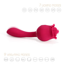 Rhea The Rose Clit Tongue Licking Vibrator and G-spot Massager