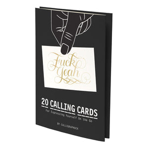 Calligraphuck Fuck Yeah Calling Cards 20 pk.