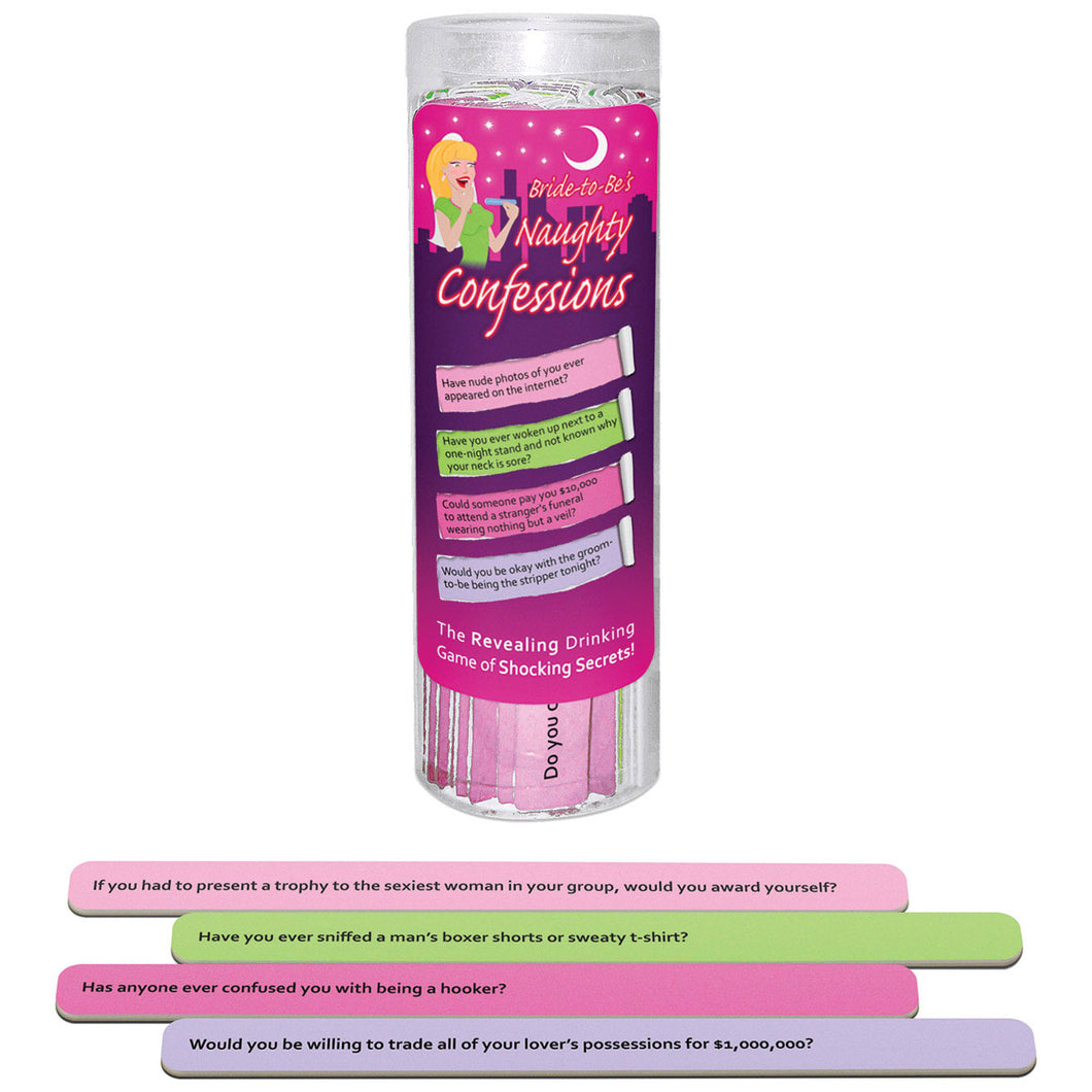 Bride to Be Naughty Confessions Sticks