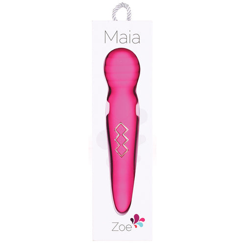 Maia Zoe Twistty Rechargeable Vibrating Wand-Pink