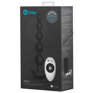 B-Vibe Cinco Remote Control Rechargeable Anal Beads