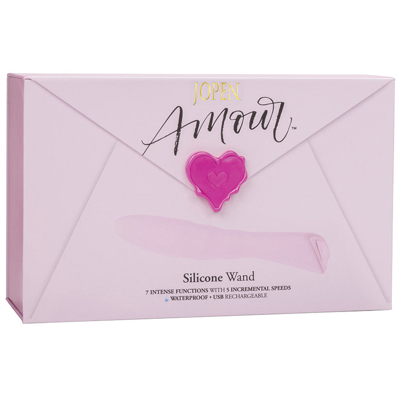 Amour Silicone Wand-Pink 8”